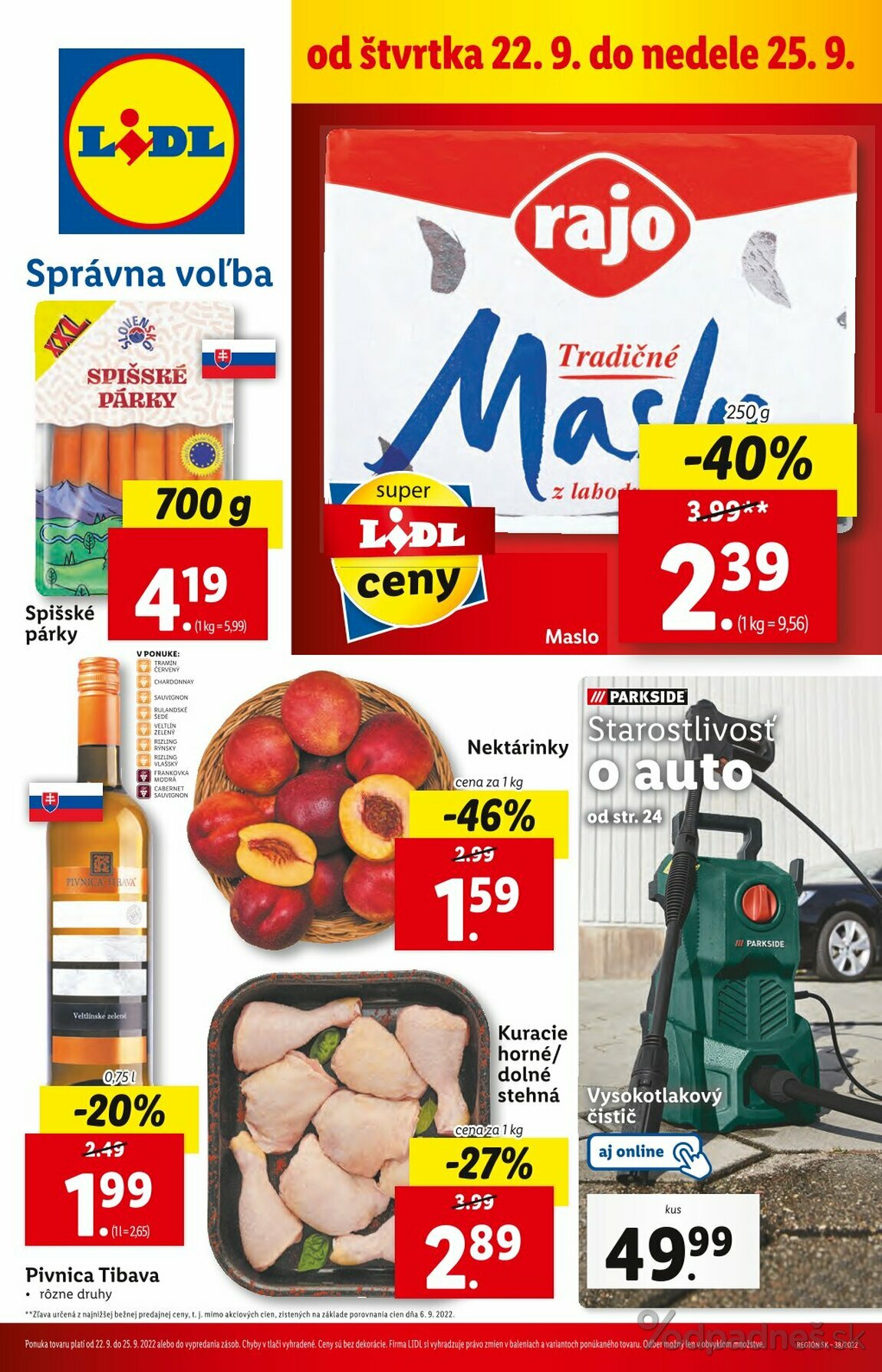 1. stránka Lidl letáku