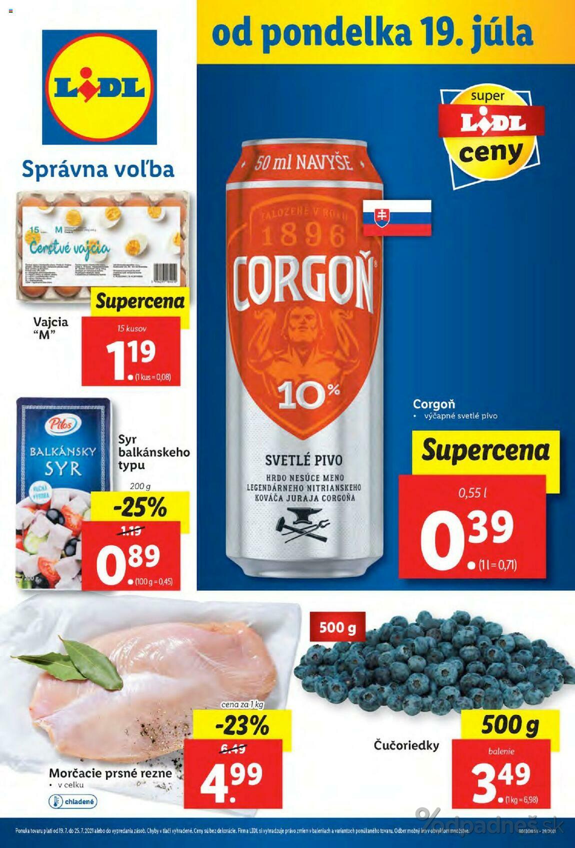1. stránka Lidl letáku