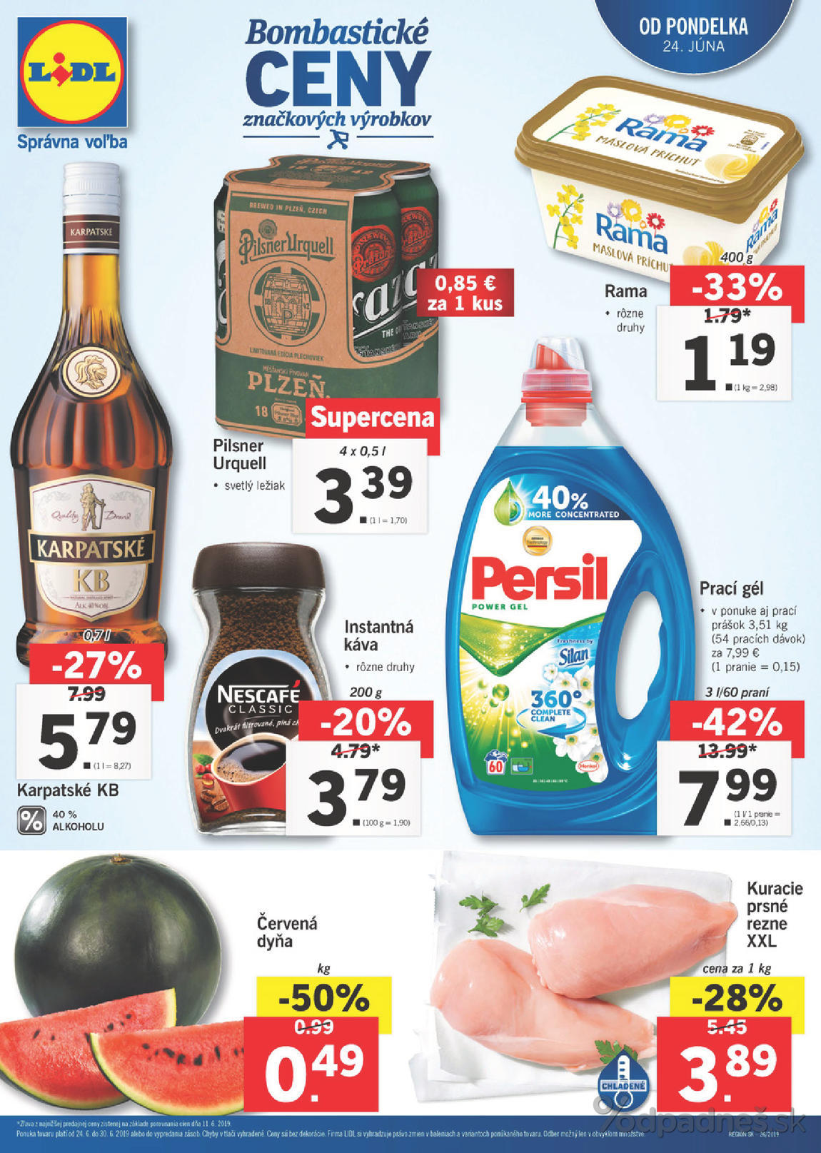 1. stránka Lidl letáku