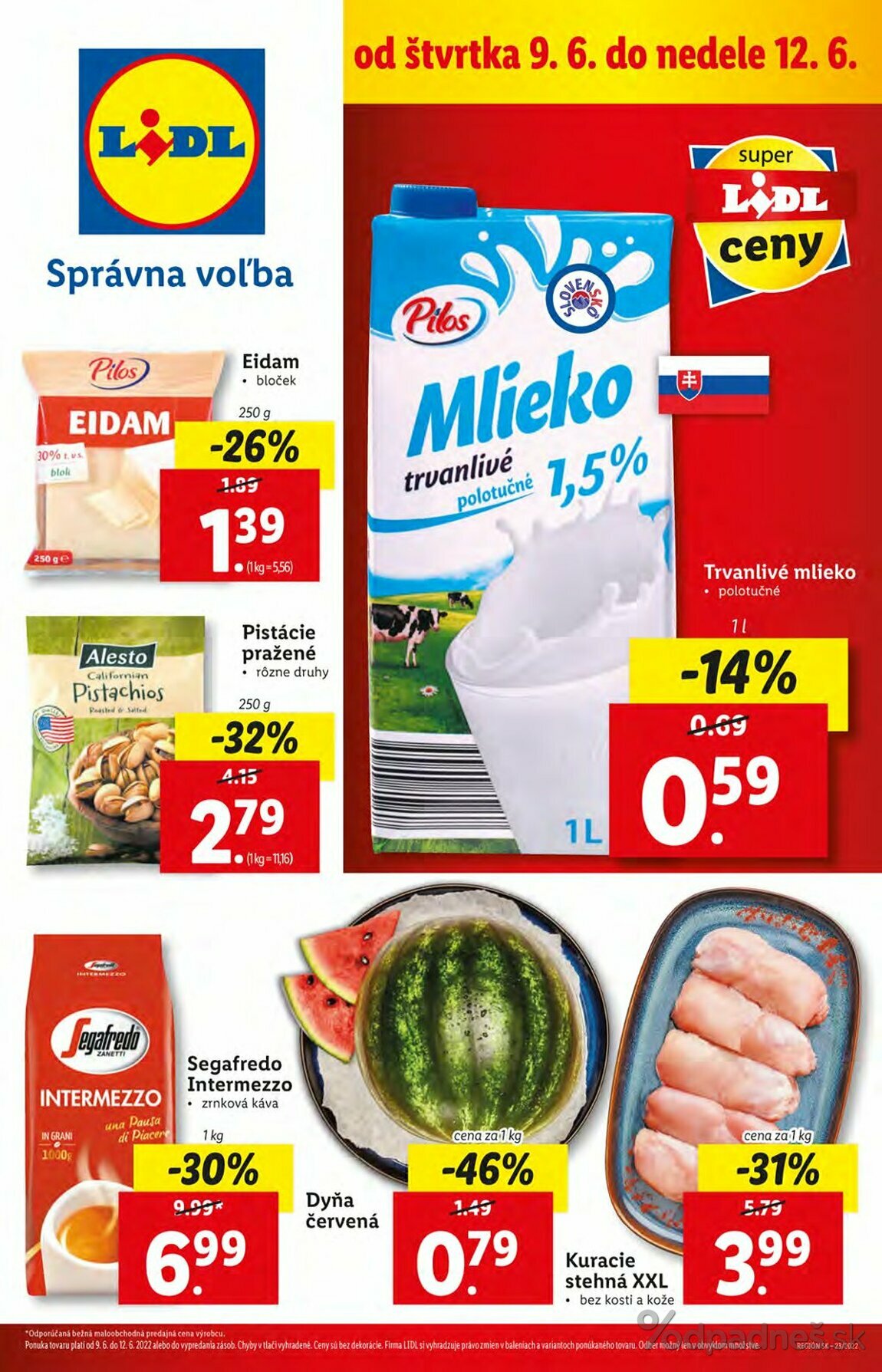 1. stránka Lidl letáku