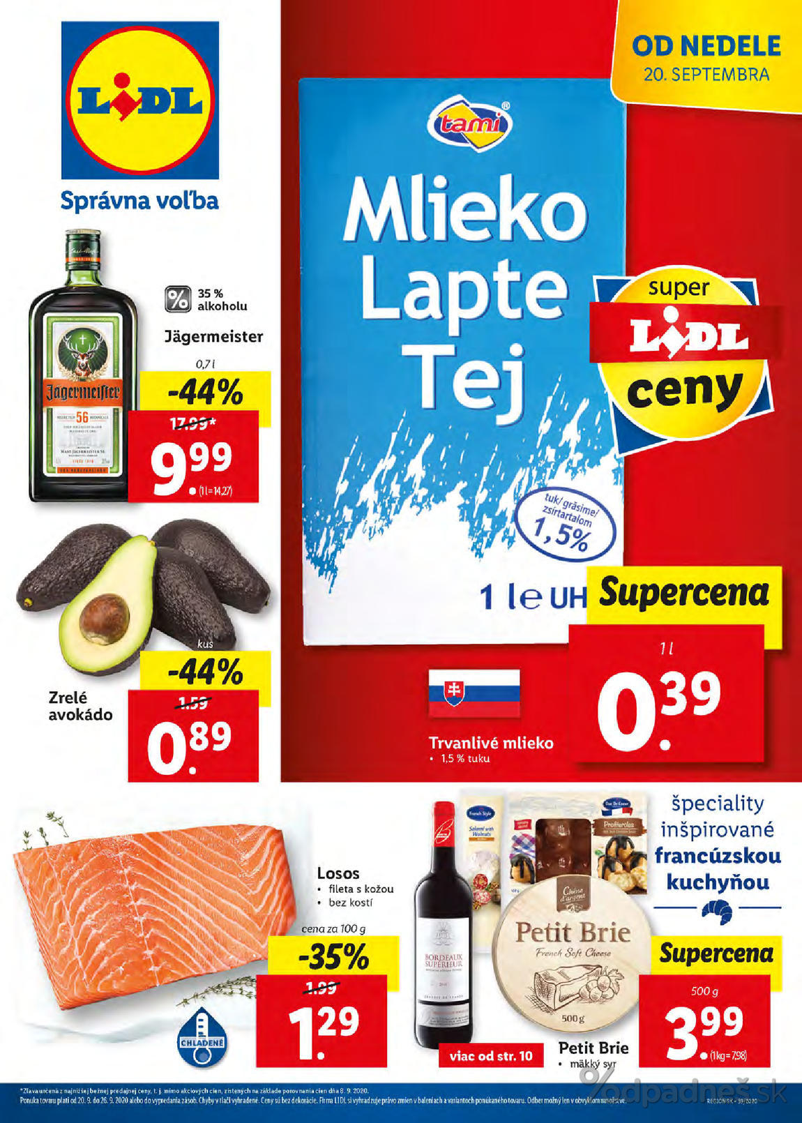 1. stránka Lidl letáku
