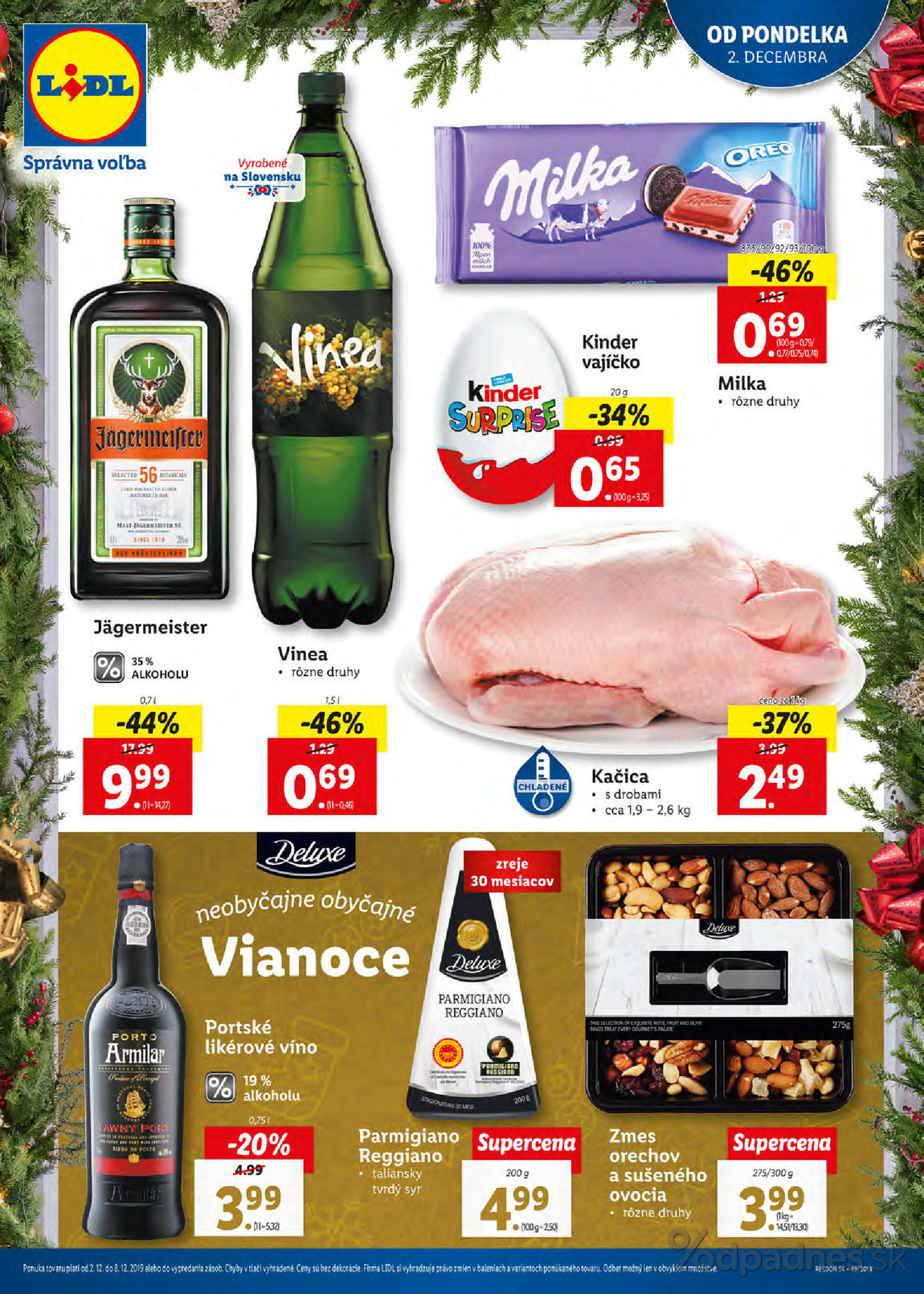 1. stránka Lidl letáku