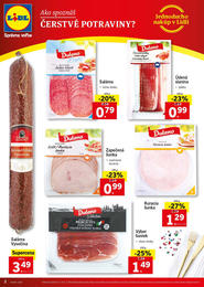 2. stránka Lidl letáku
