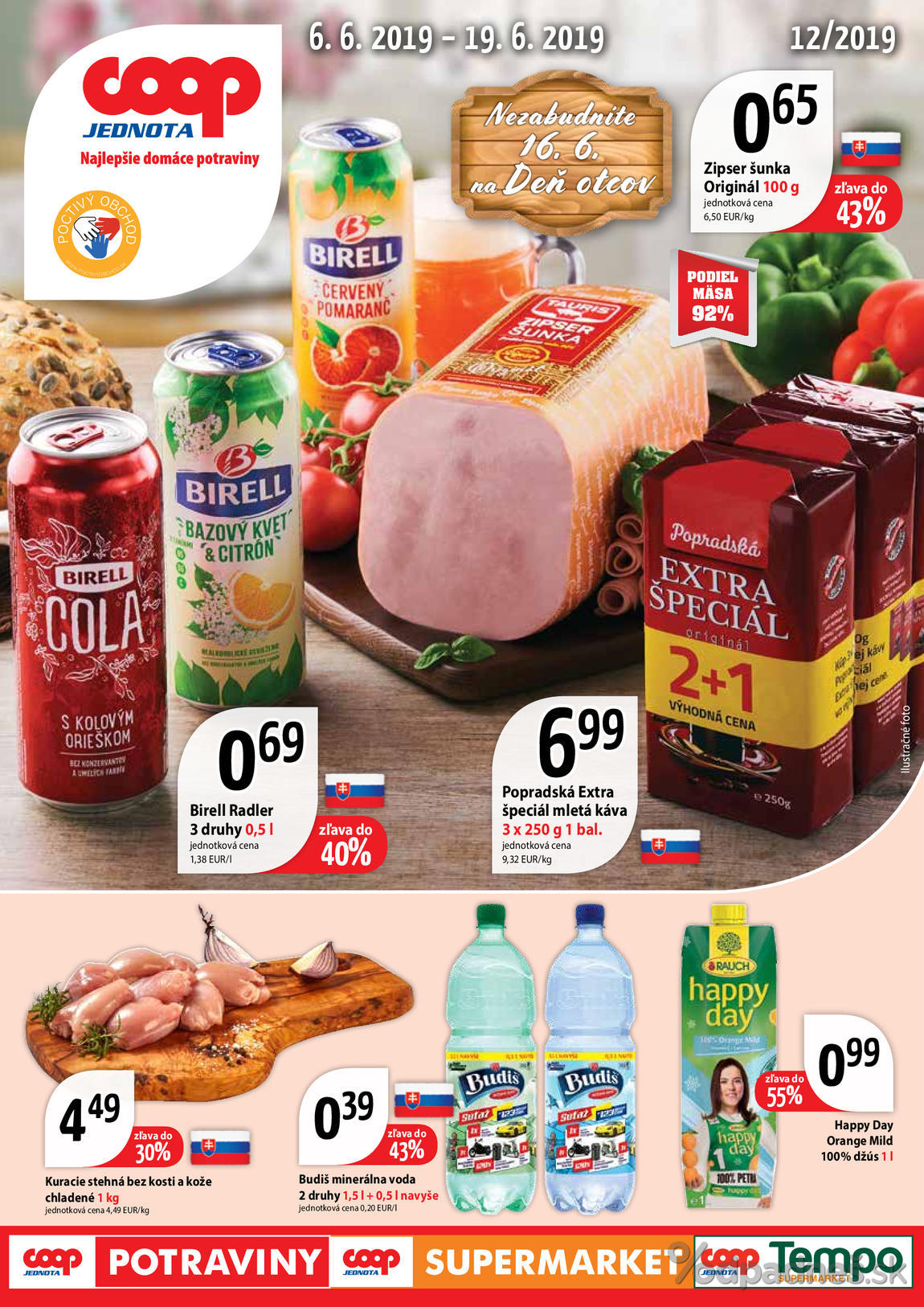 1. stránka Coop letáku