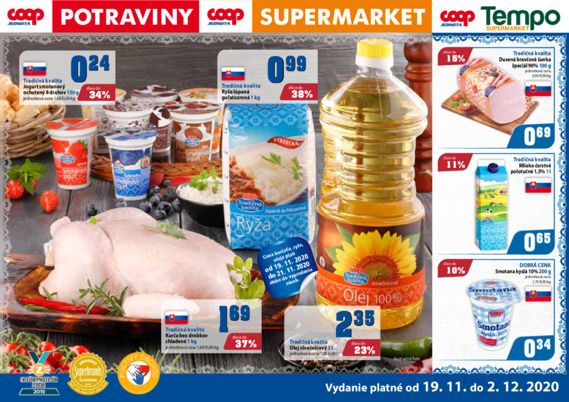 1. stránka Coop letáku