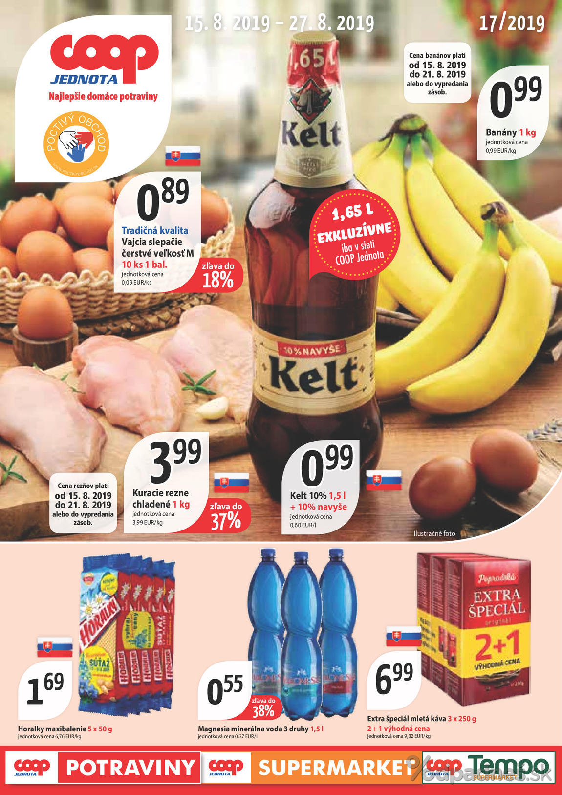 1. stránka Coop letáku