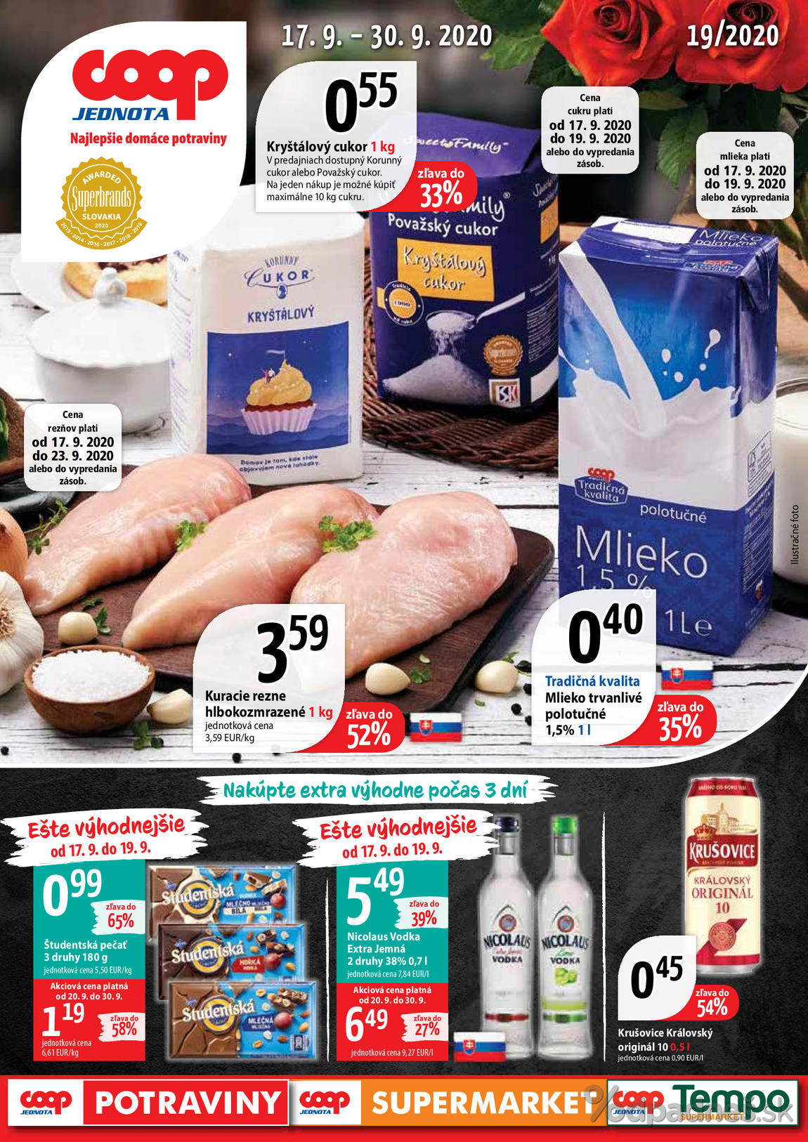 1. stránka Coop letáku