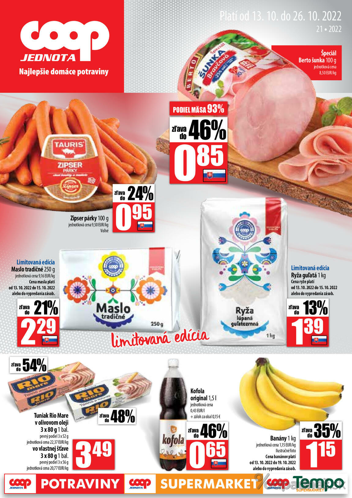 1. stránka Coop letáku