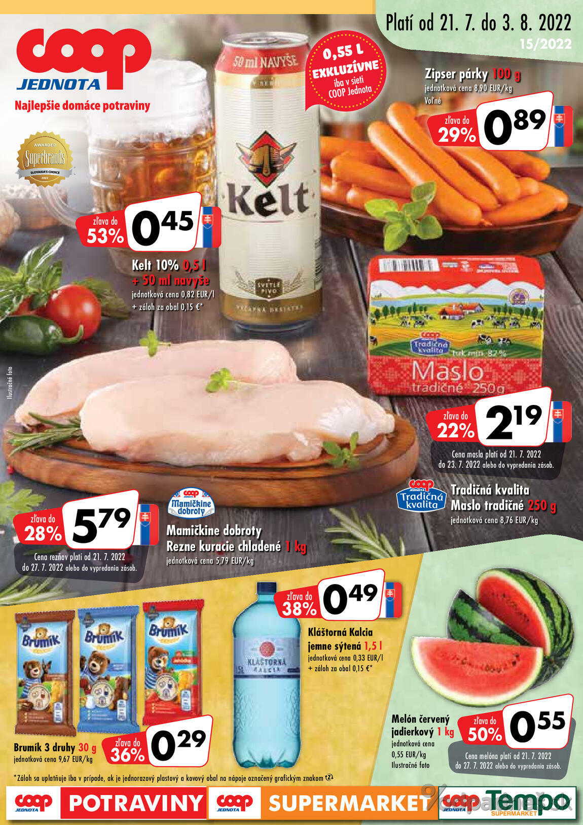 1. stránka Coop letáku