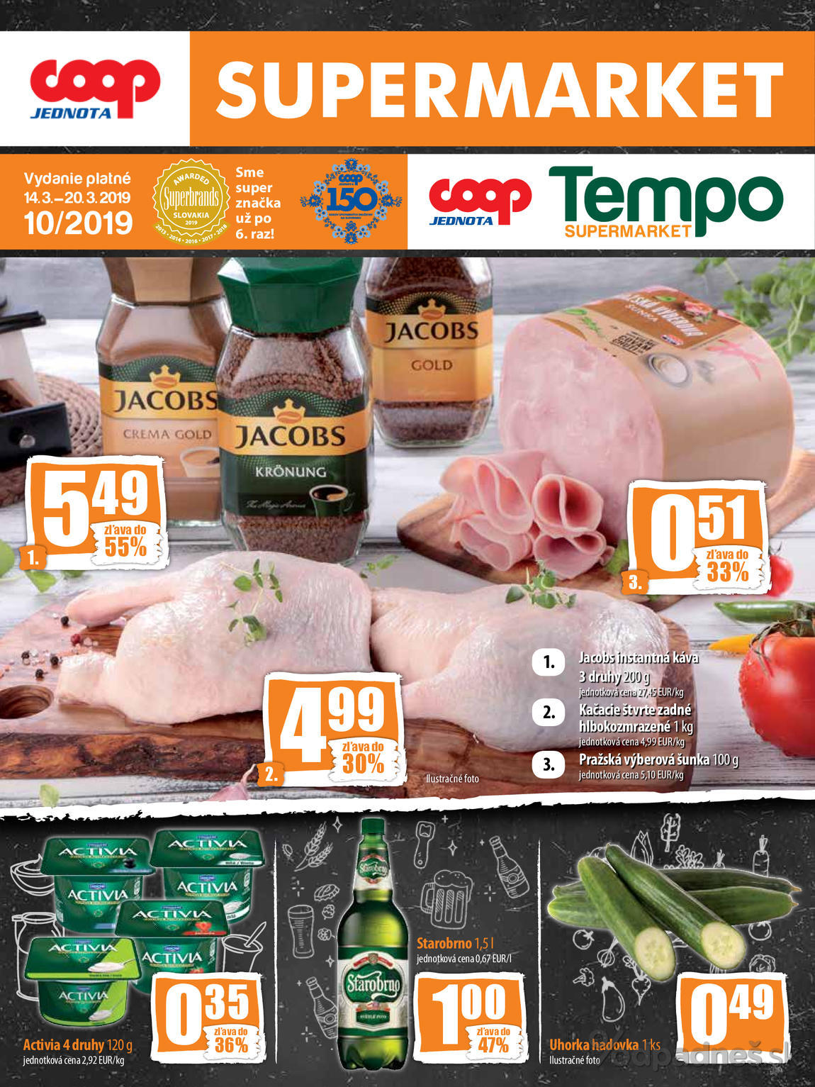 1. stránka Coop letáku