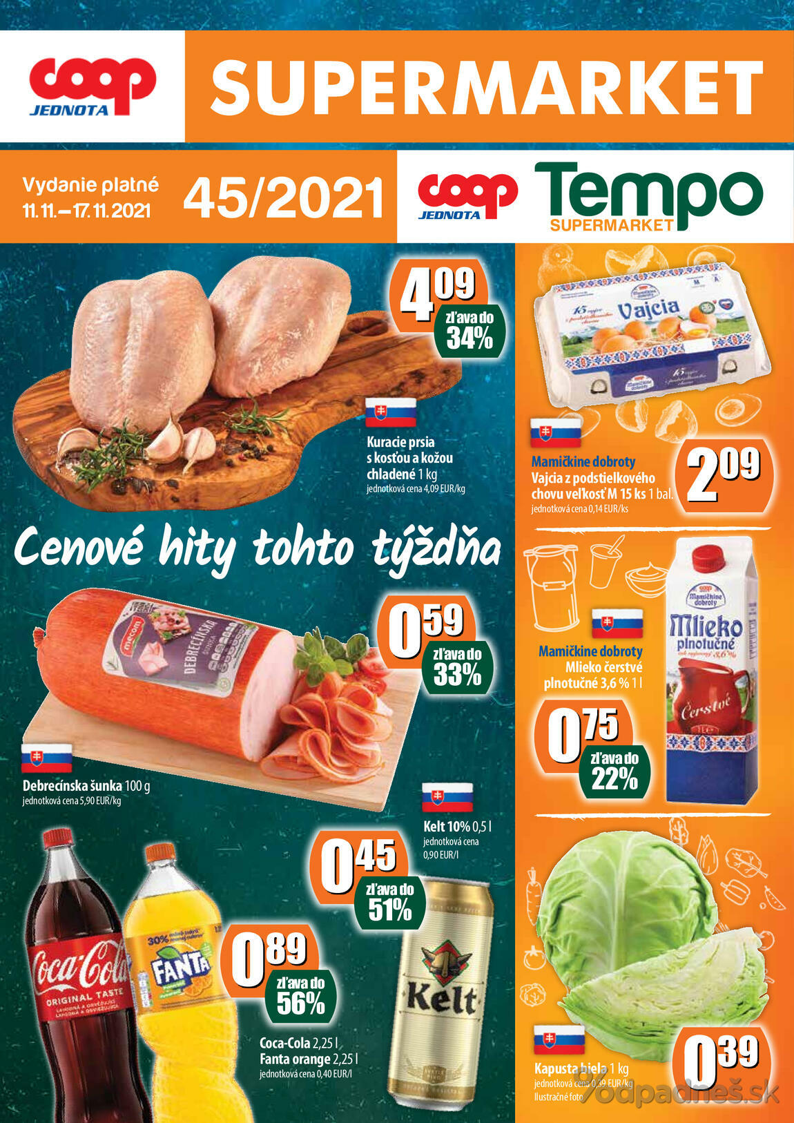 1. stránka Coop letáku