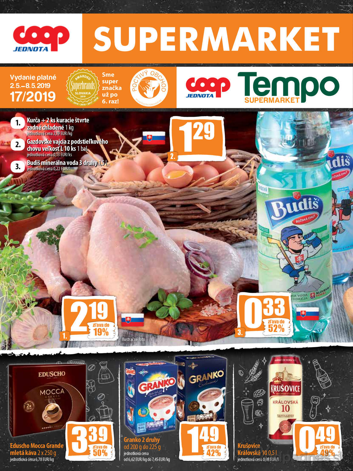 1. stránka Coop letáku