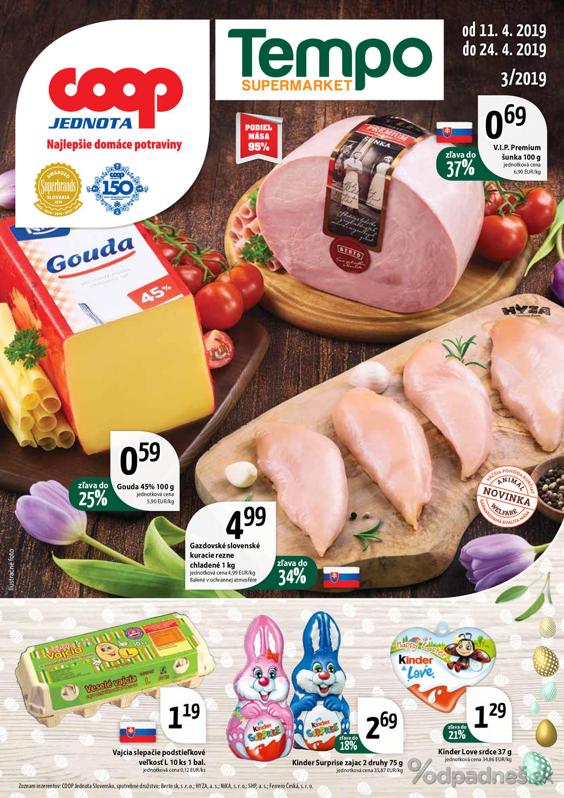 1. stránka Coop letáku