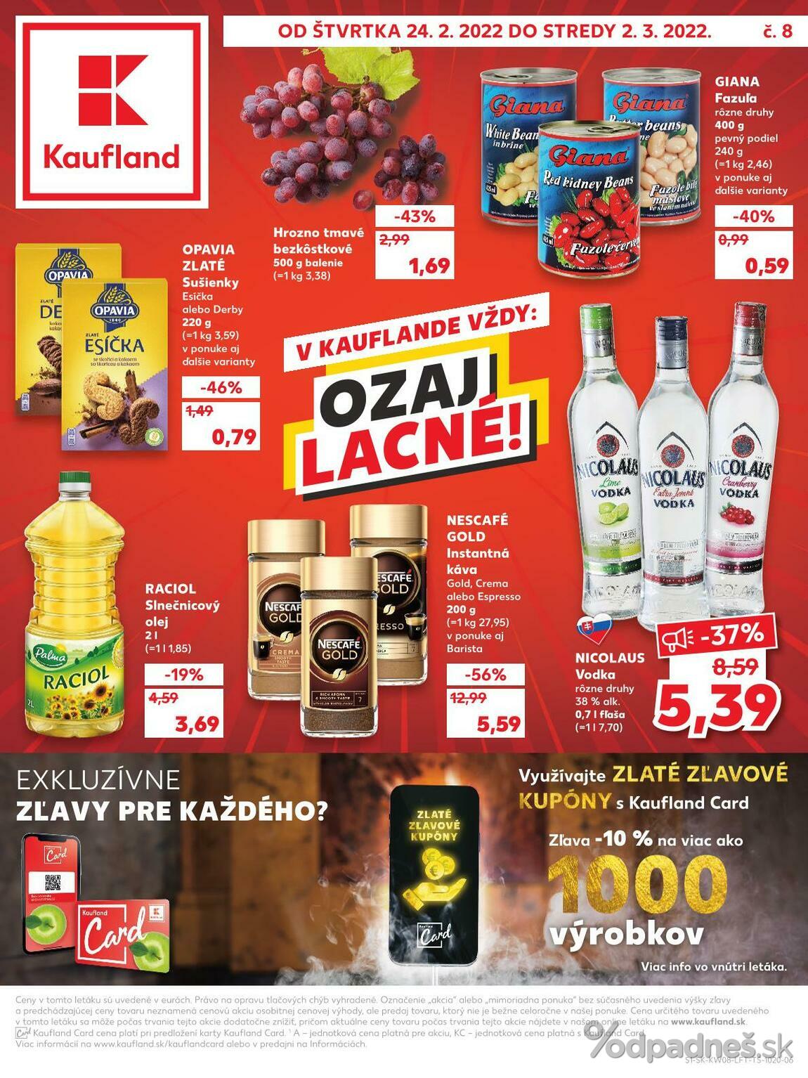 1. stránka Kaufland letáku