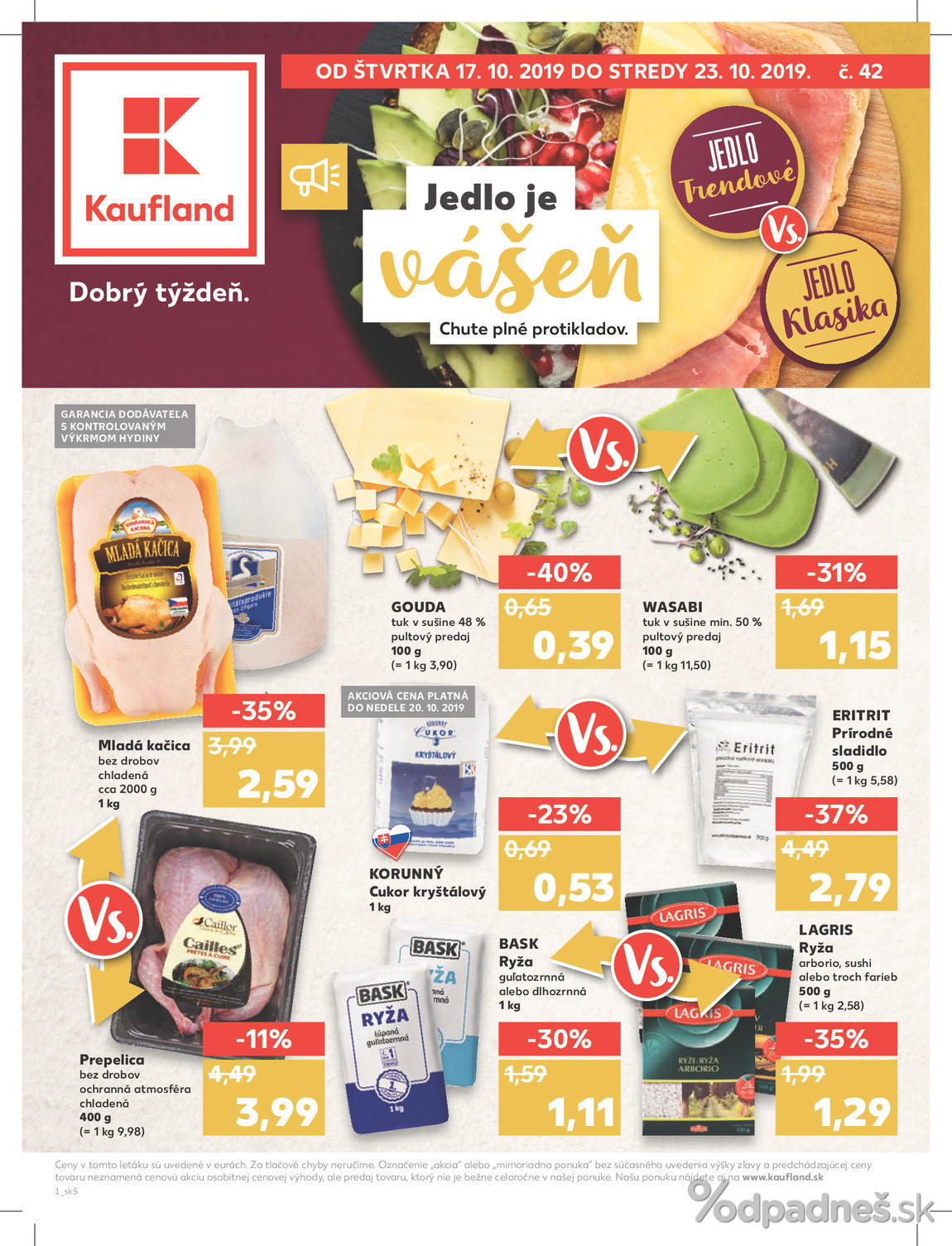 1. stránka Kaufland letáku