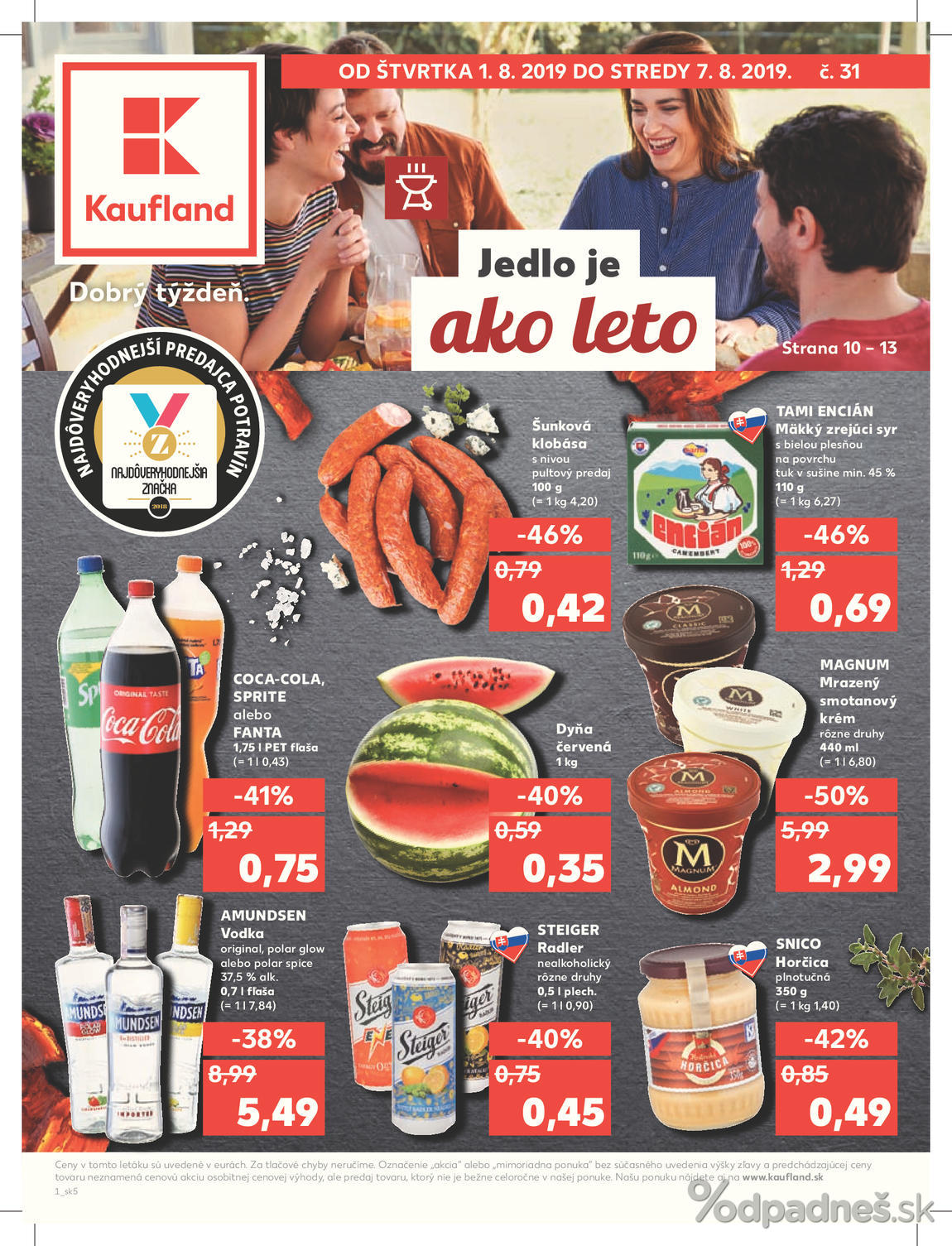 1. stránka Kaufland letáku