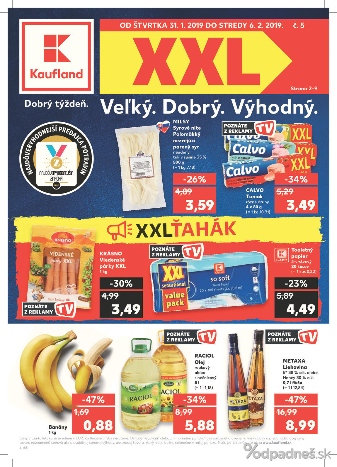 1. stránka Kaufland letáku