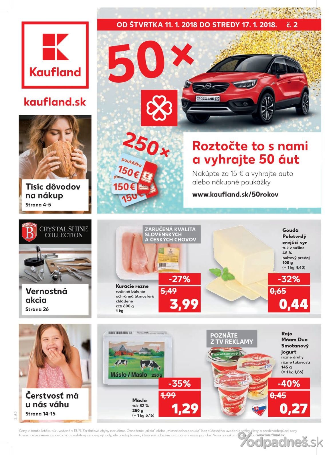 1. stránka Kaufland letáku