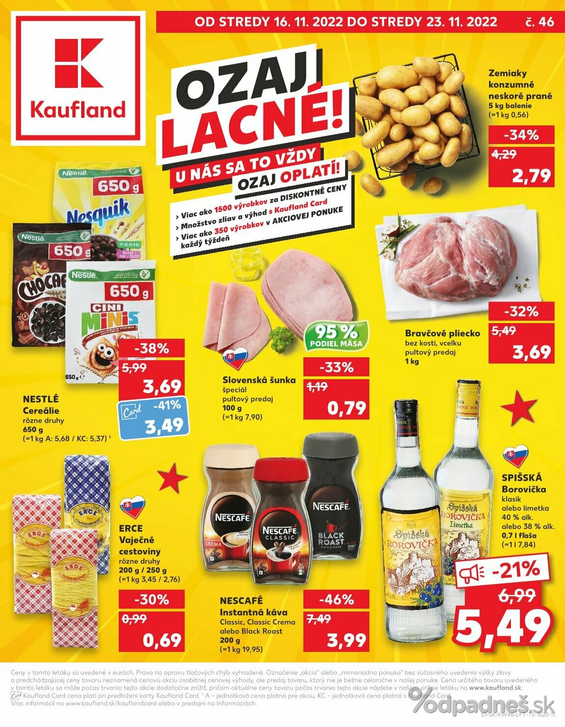 1. stránka Kaufland letáku