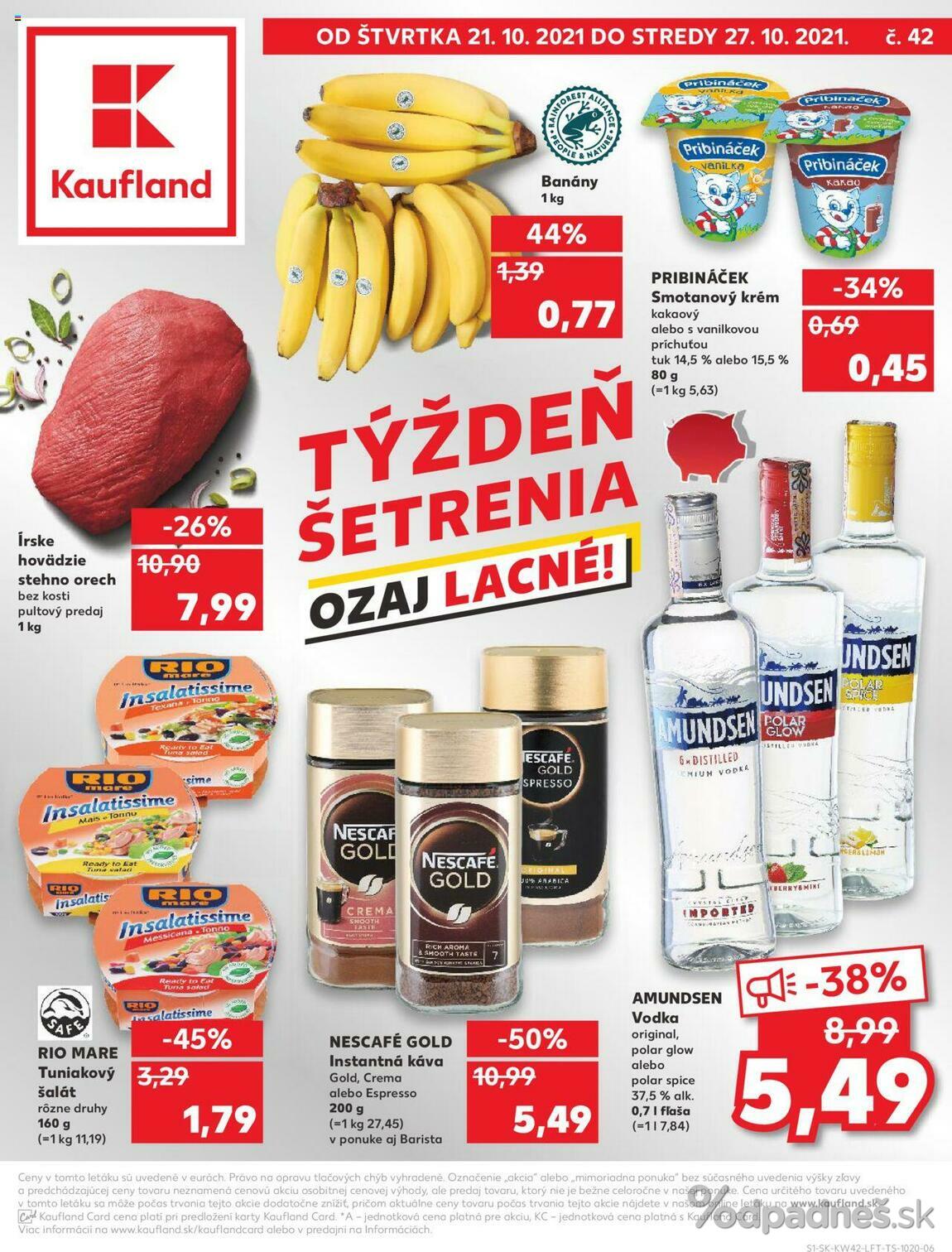 1. stránka Kaufland letáku