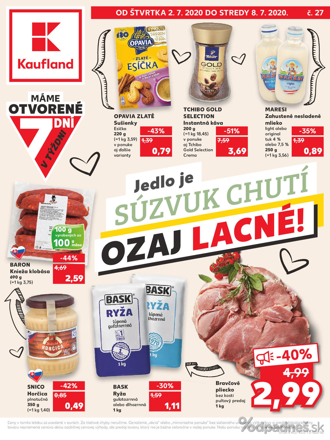 1. stránka Kaufland letáku