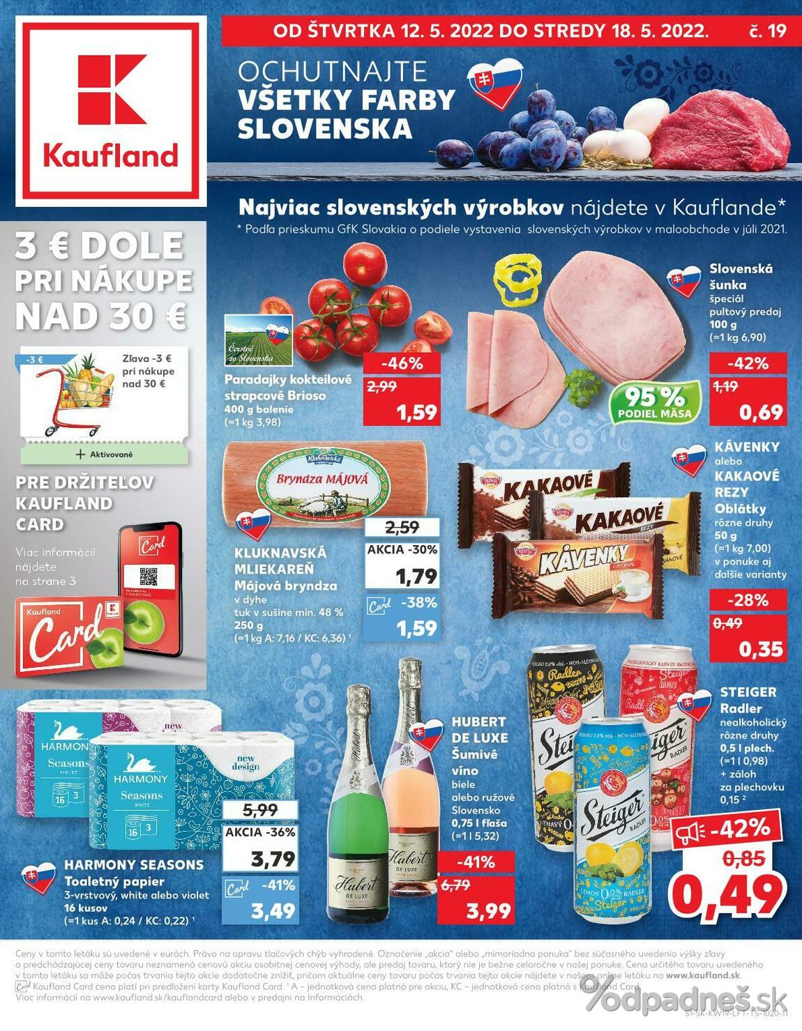 1. stránka Kaufland letáku