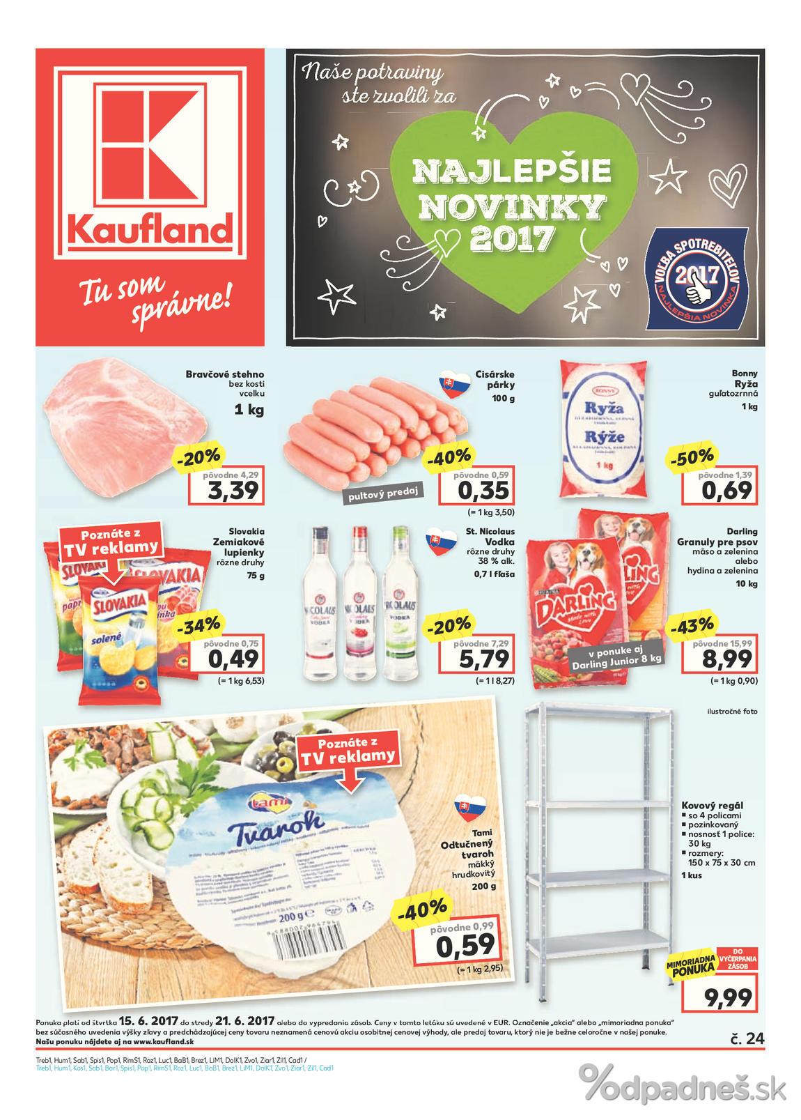 1. stránka Kaufland letáku