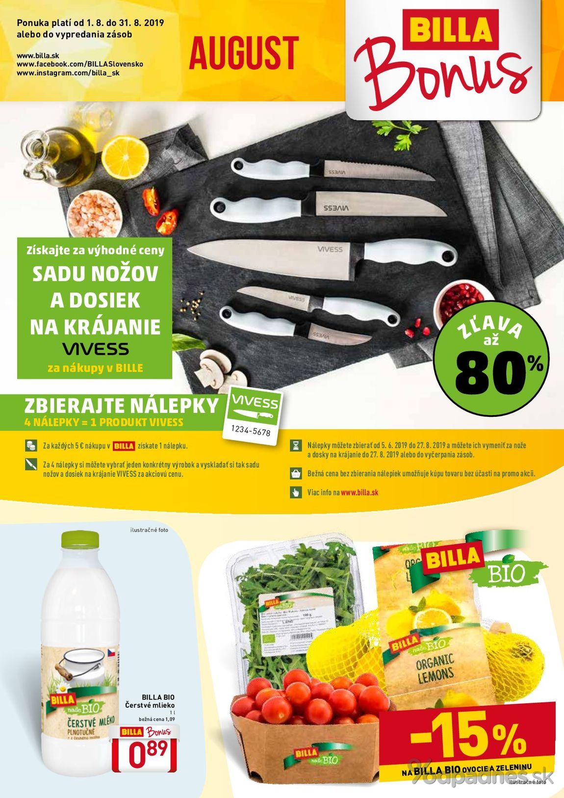 1. stránka Billa letáku