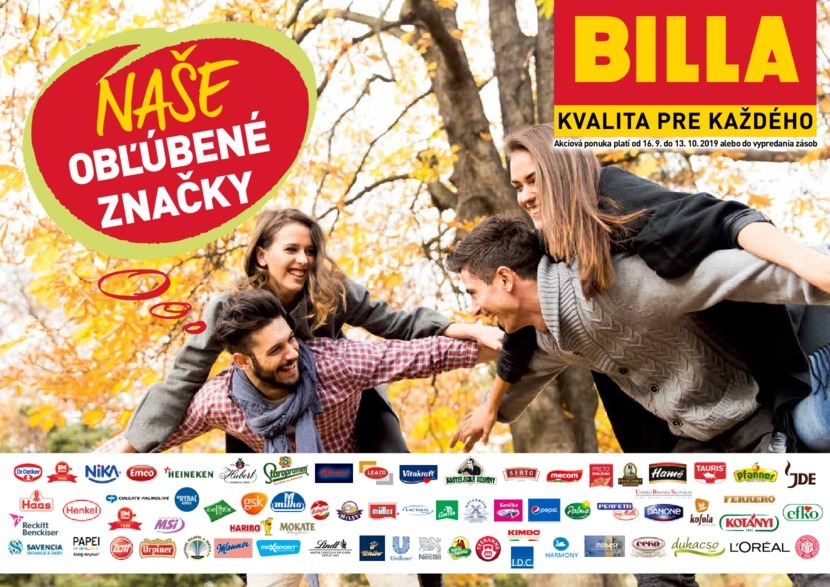 1. stránka Billa letáku