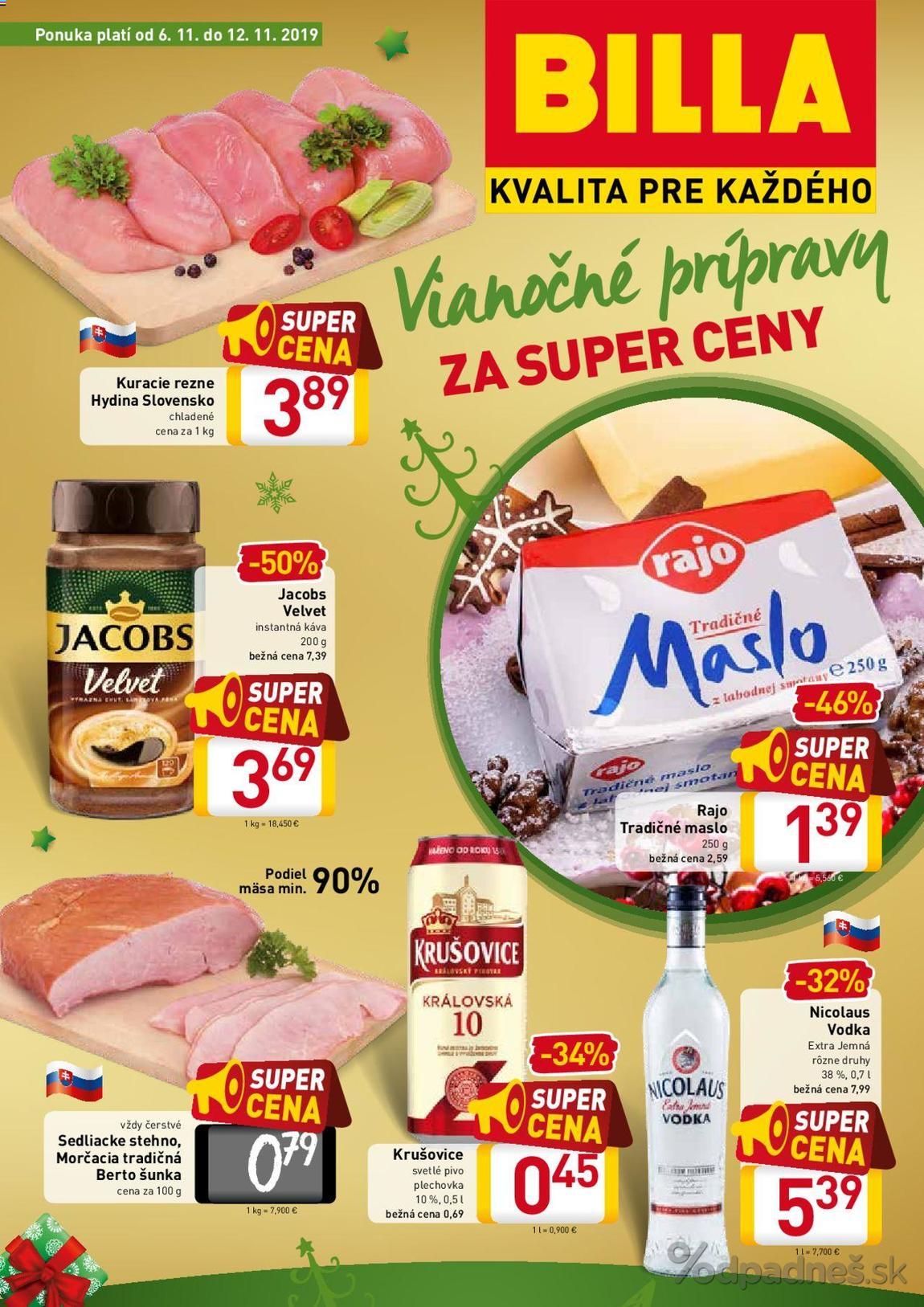 1. stránka Billa letáku