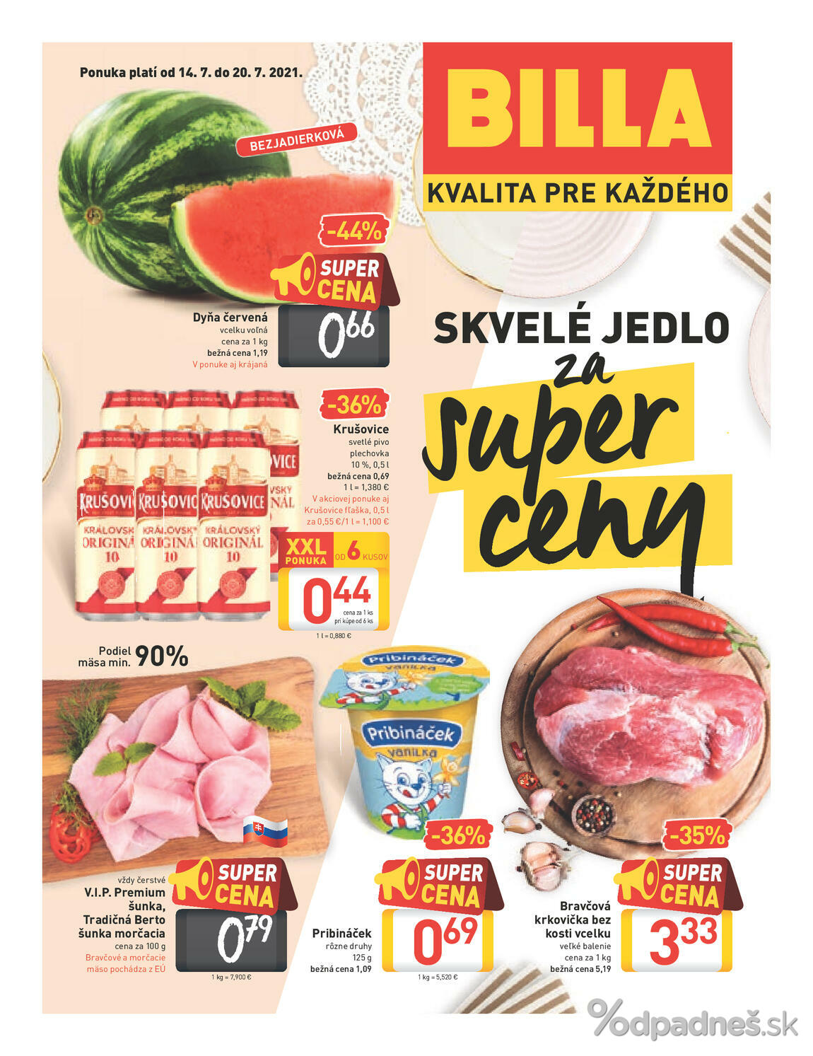 1. stránka Billa letáku