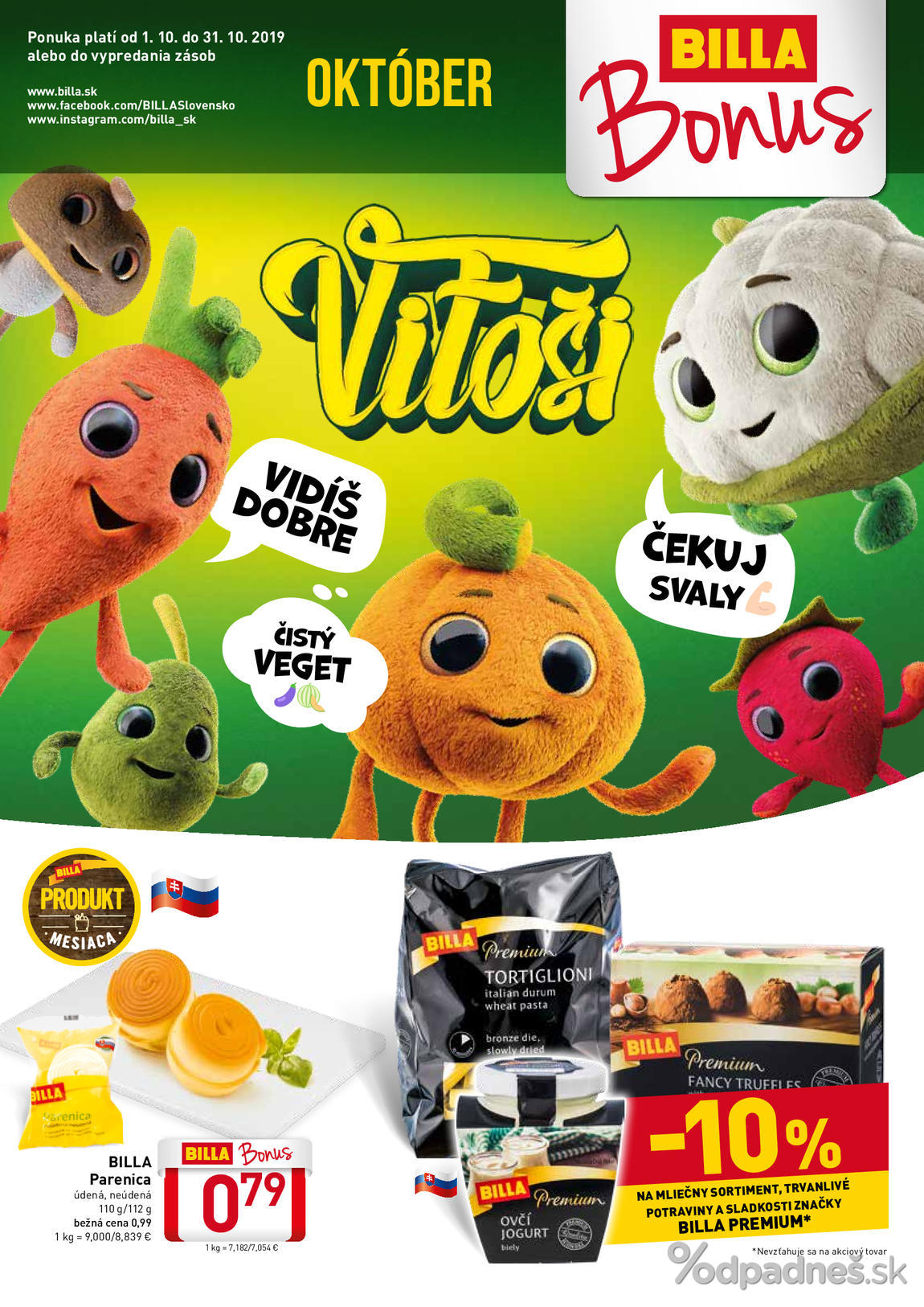 1. stránka Billa letáku