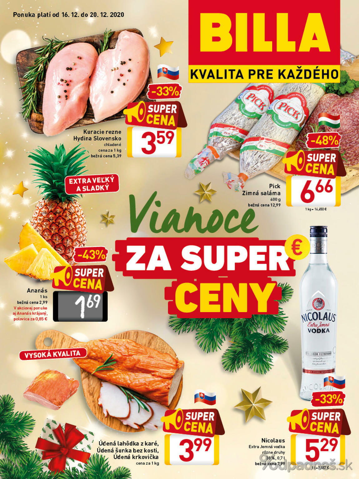 1. stránka Billa letáku