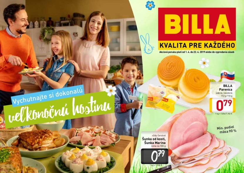 1. stránka Billa letáku