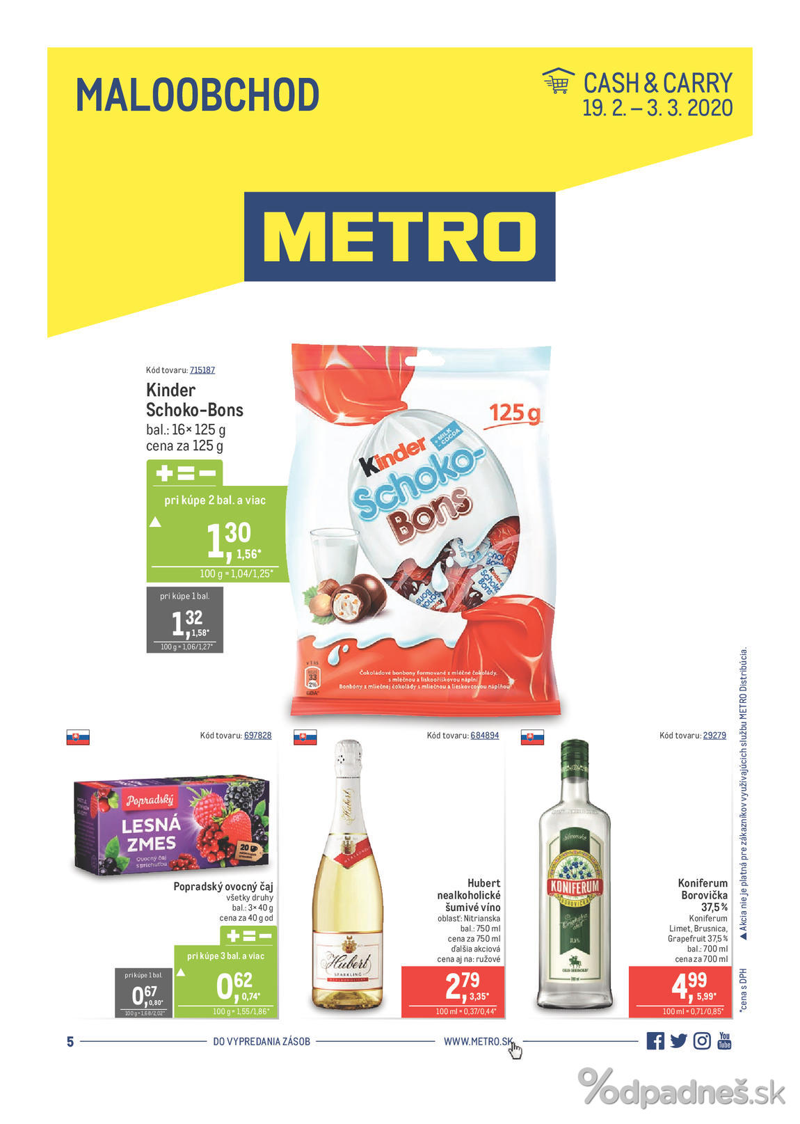1. stránka Metro letáku