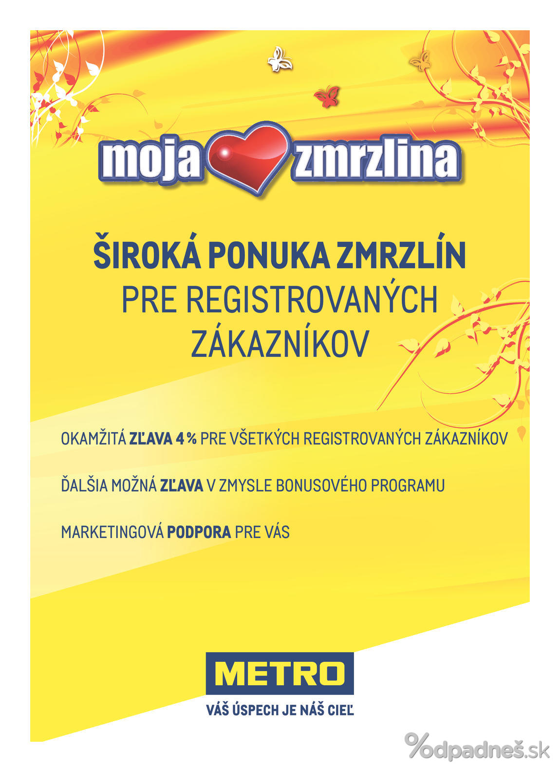 1. stránka Metro letáku