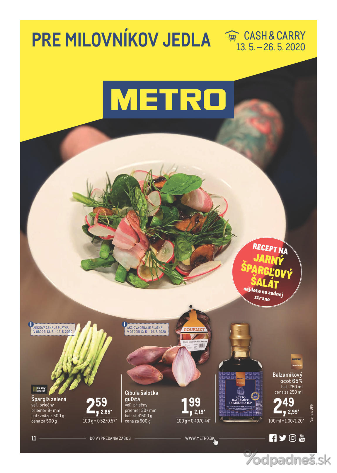 1. stránka Metro letáku