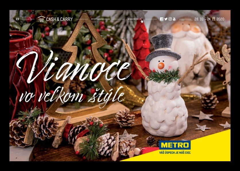 1. stránka Metro letáku