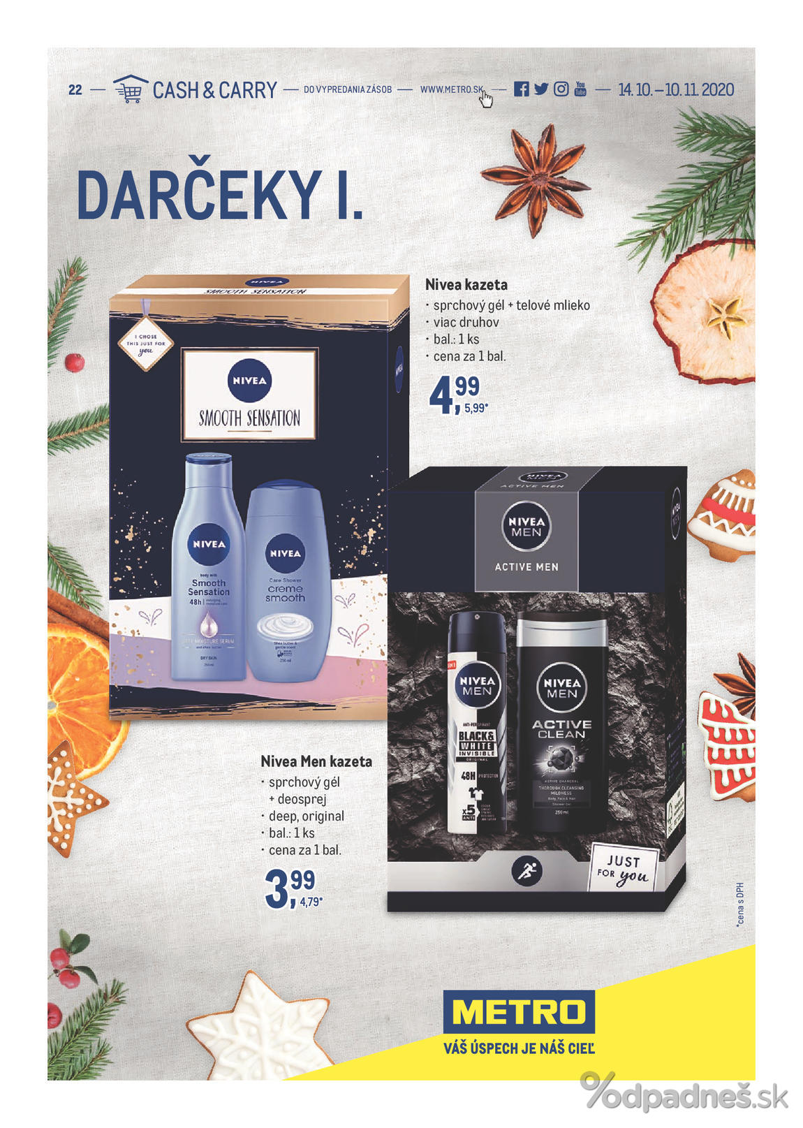 1. stránka Metro letáku