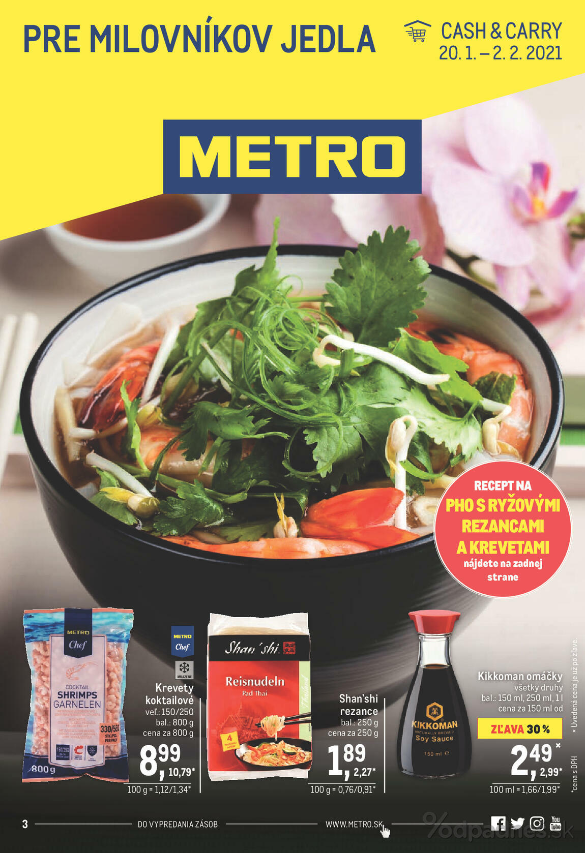 1. stránka Metro letáku