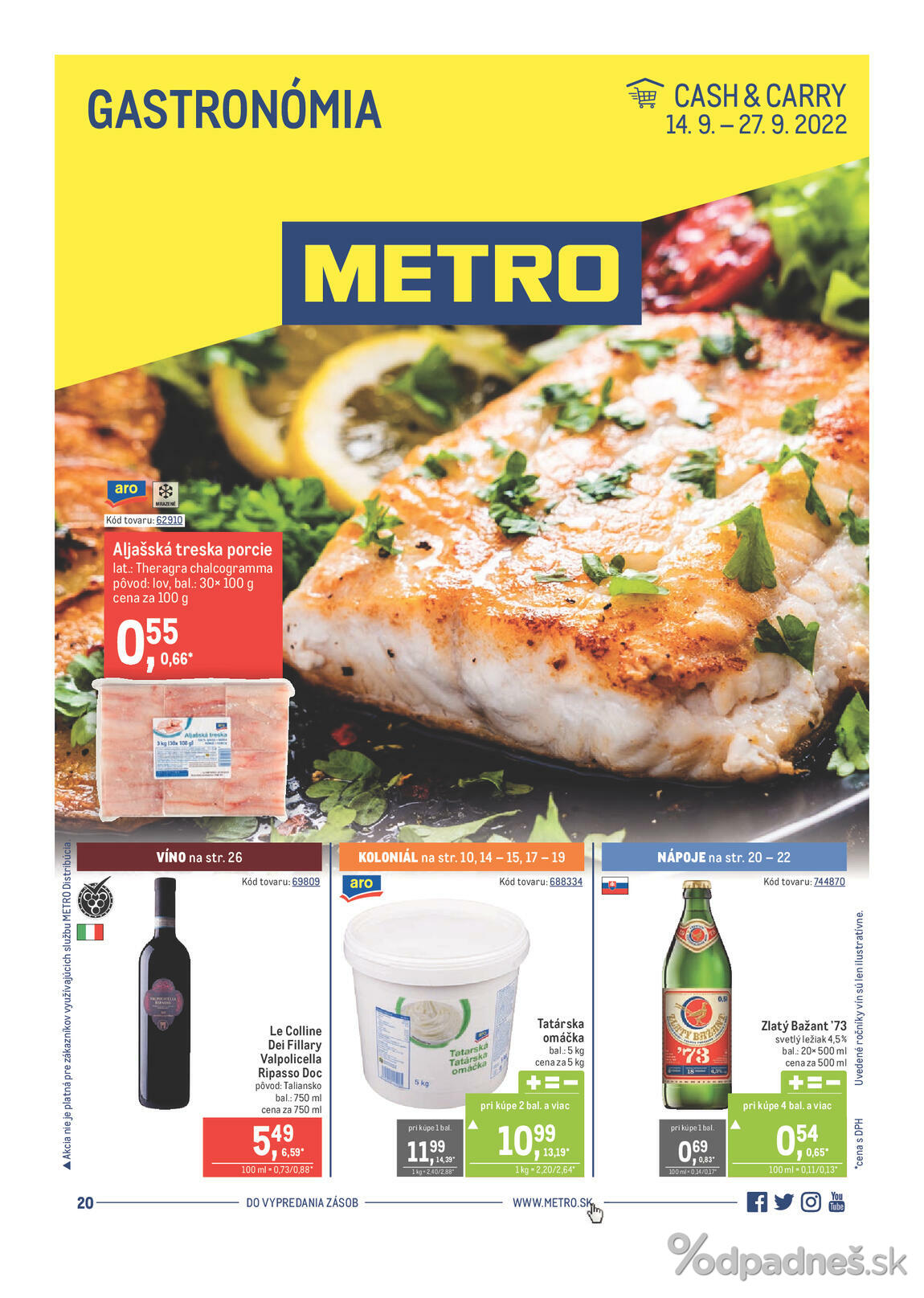 1. stránka Metro letáku