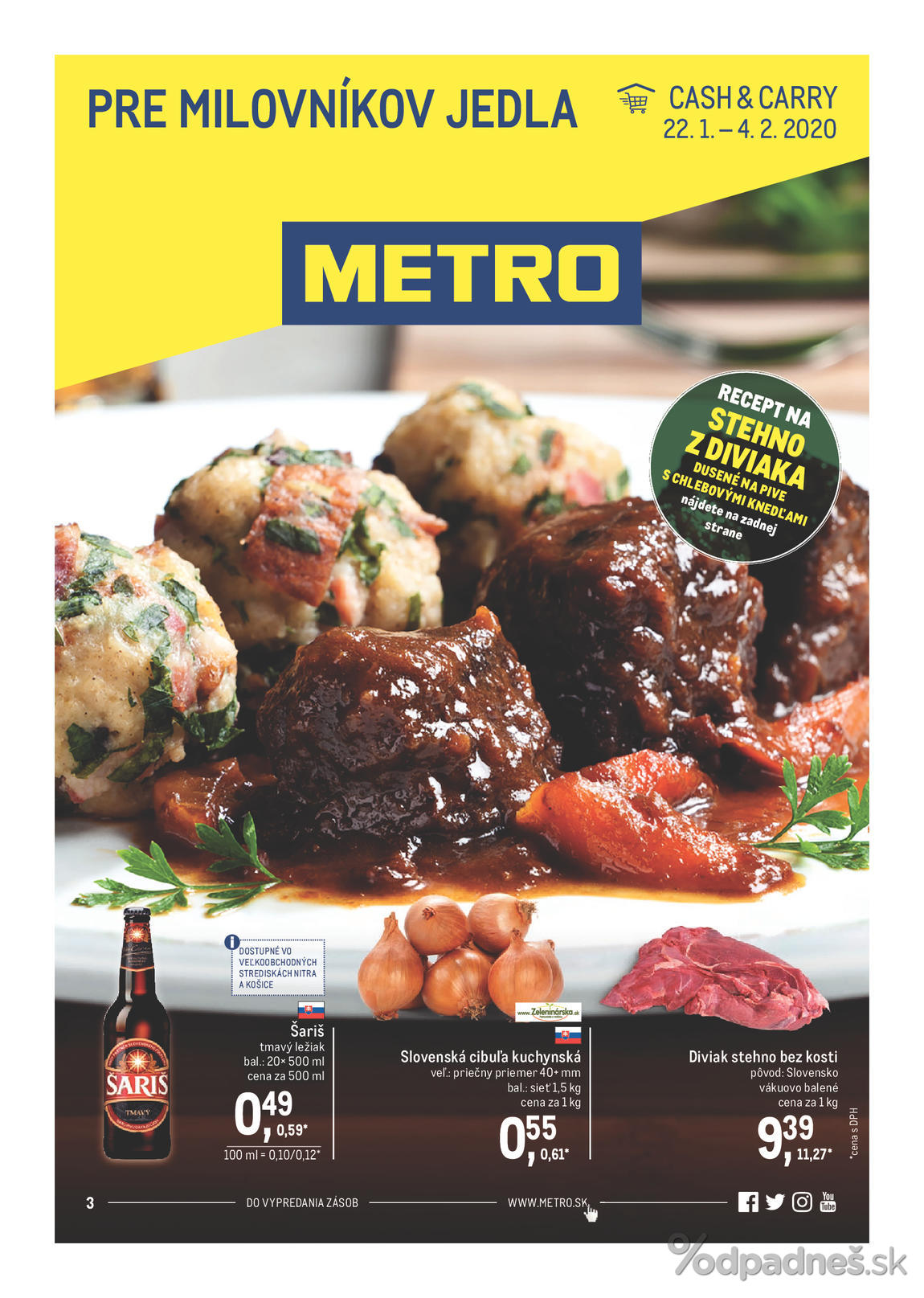 1. stránka Metro letáku