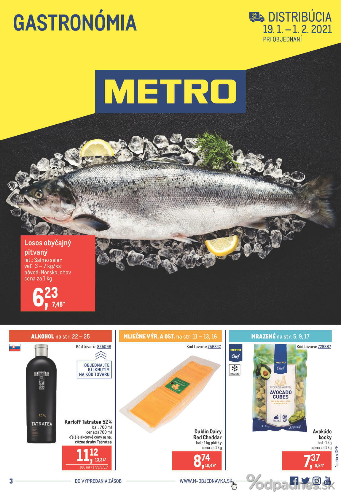 1. stránka Metro letáku