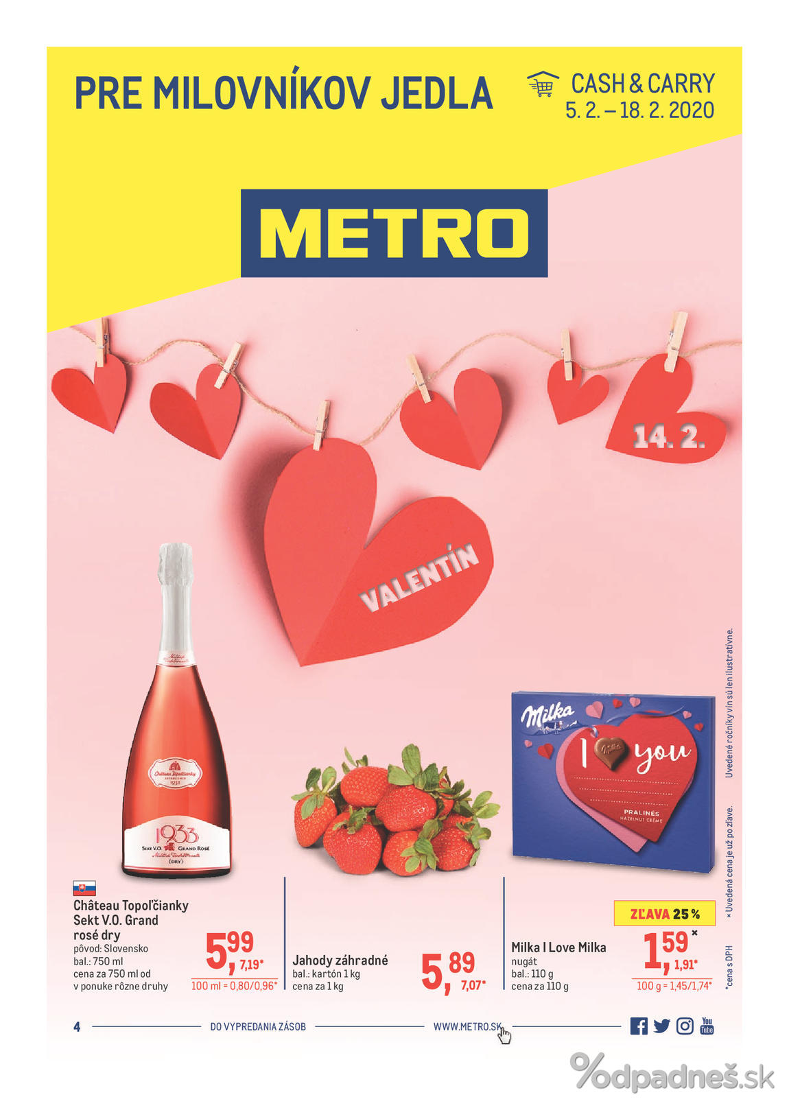 1. stránka Metro letáku