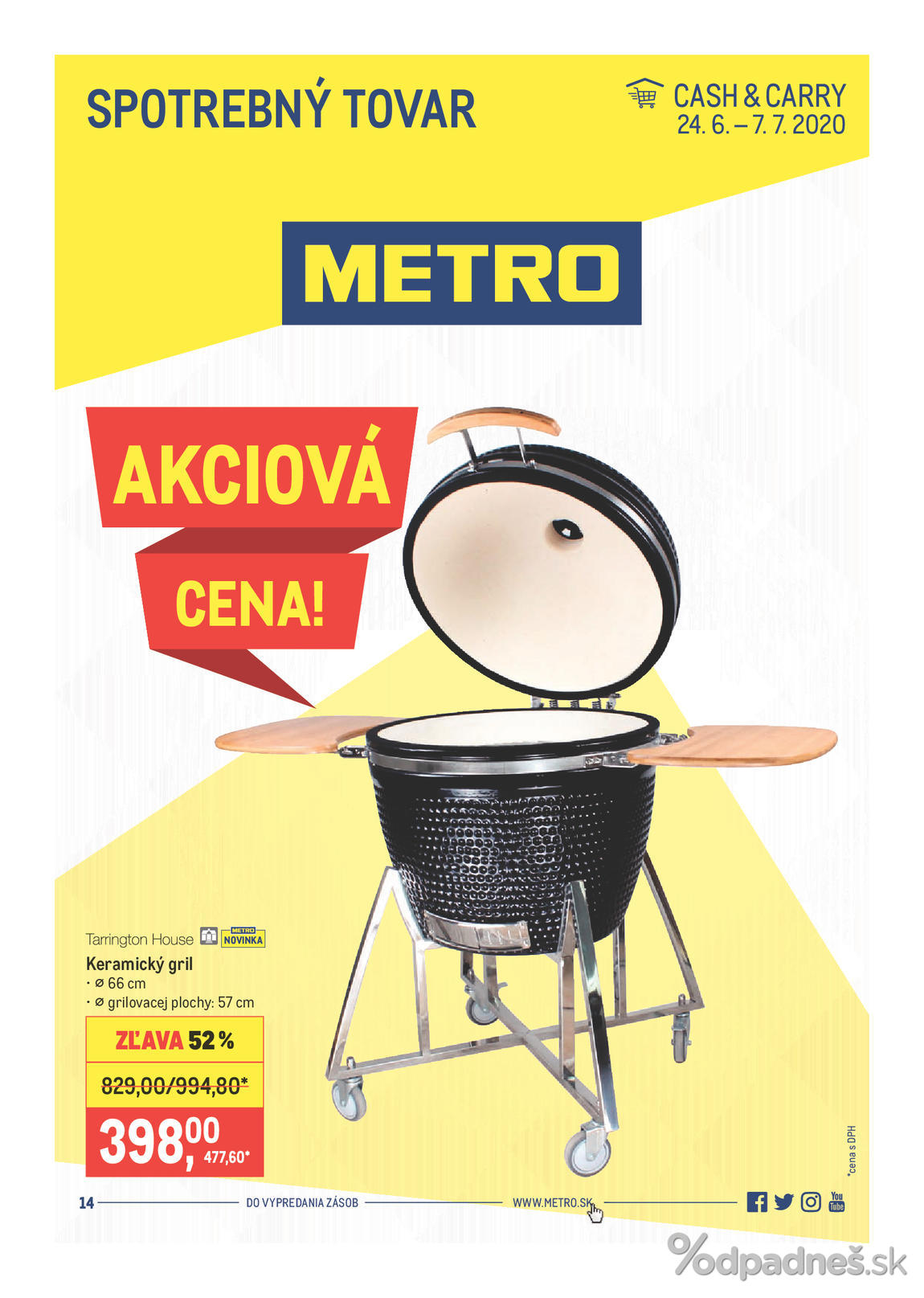 1. stránka Metro letáku