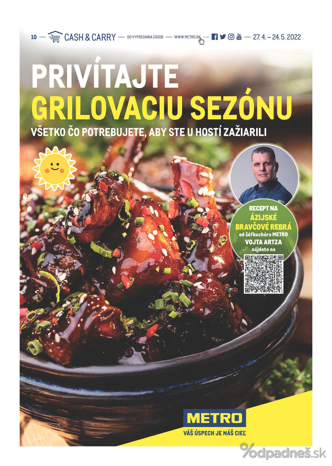 1. stránka Metro letáku