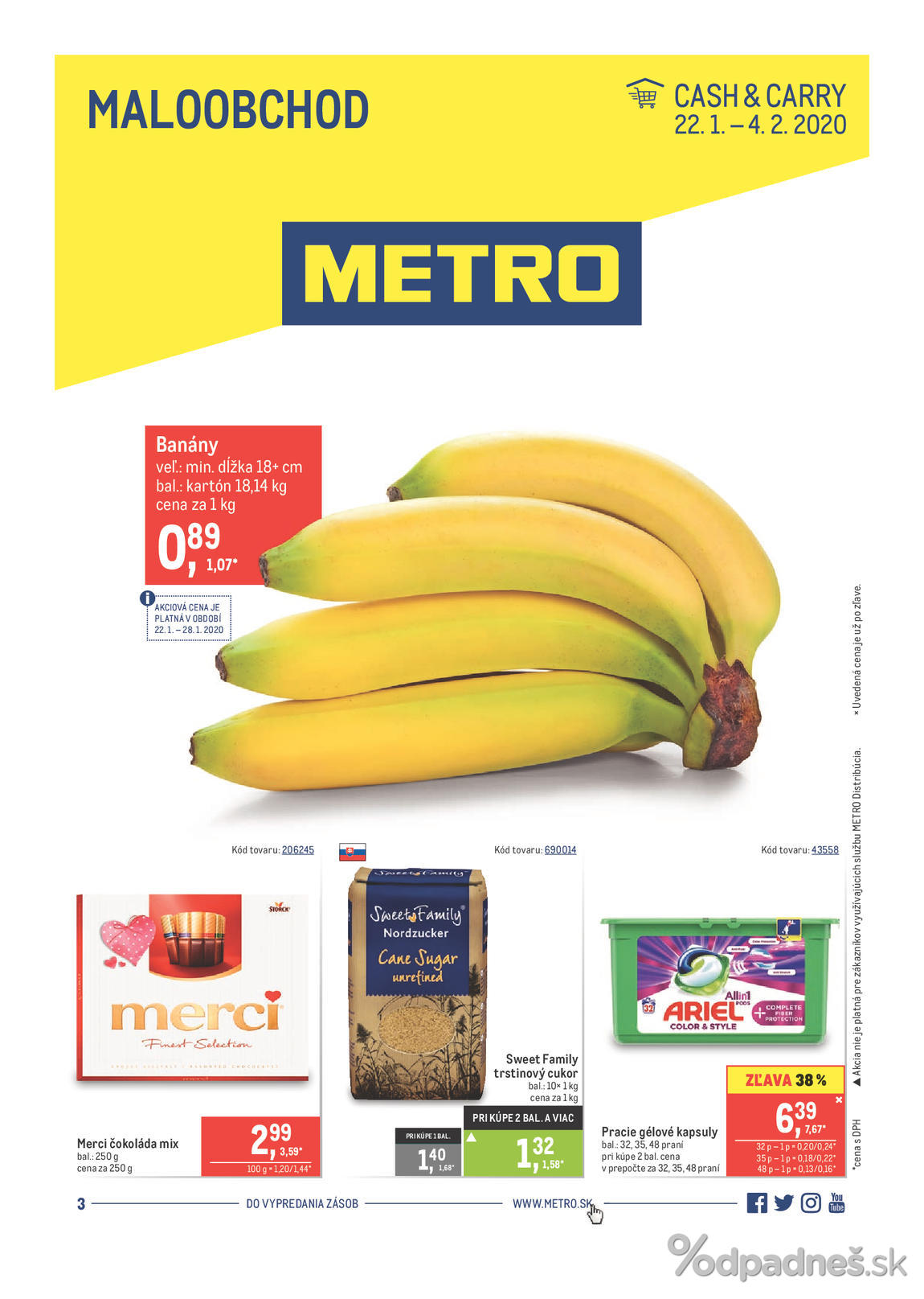 1. stránka Metro letáku