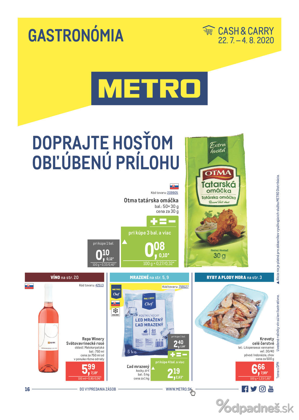 1. stránka Metro letáku