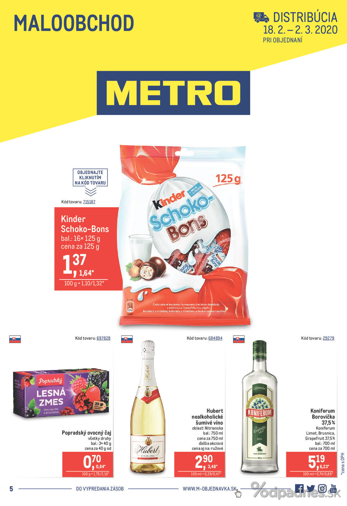 1. stránka Metro letáku