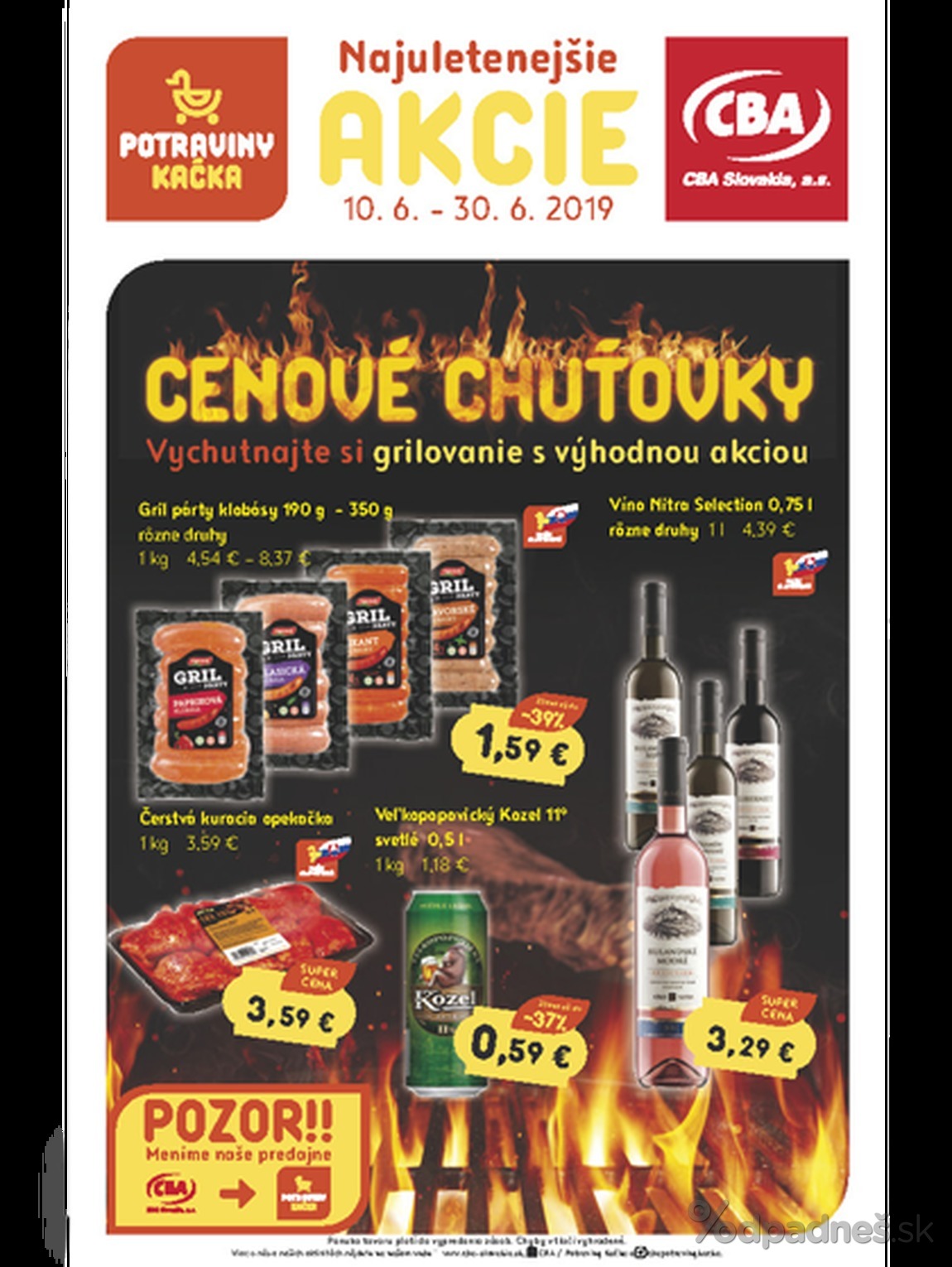 1. stránka CBA letáku